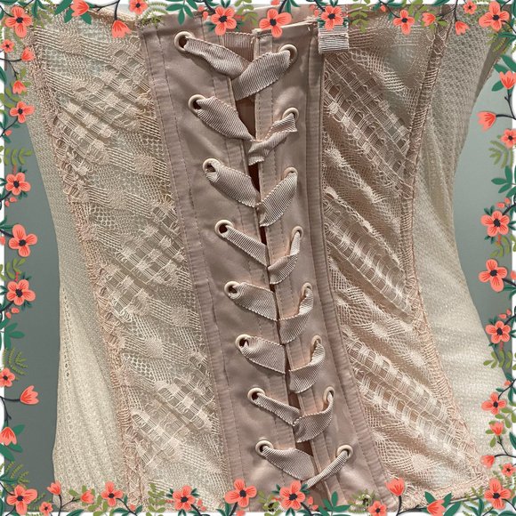 VICTORIA'S SECRET Stretch Lace & Cut-Out Corset 36D - Picture 5 of 10